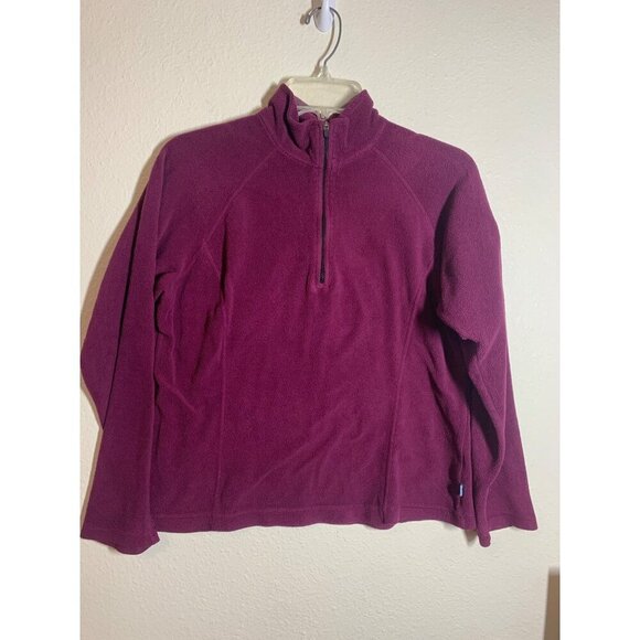 L.L. Bean Tops - L.L. Bean Fleece Pullover Sweatshirt Casual Outdoors Purple Women's Size Medium